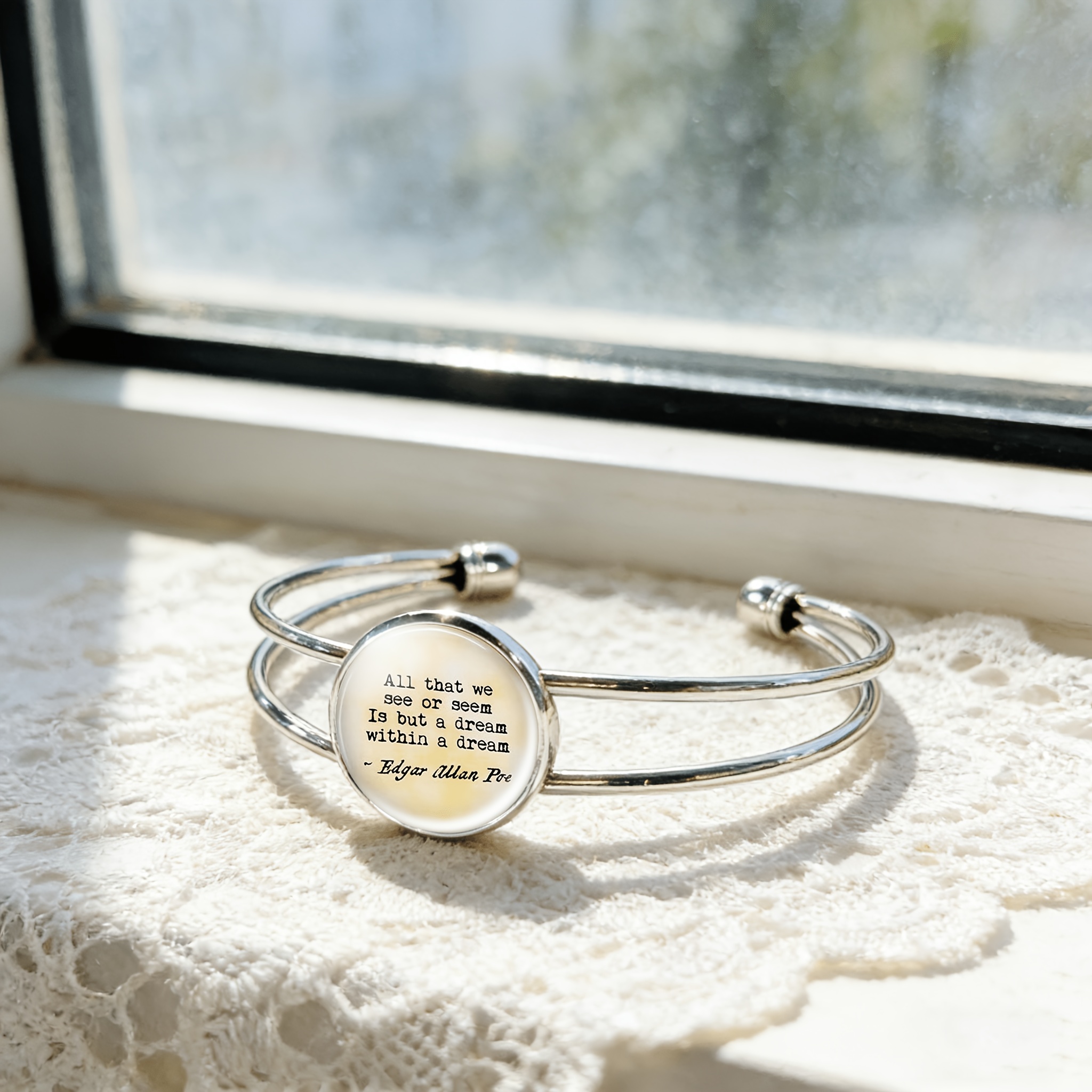 Adjustable Round Time Gem Inlaid Classic Bracelet
